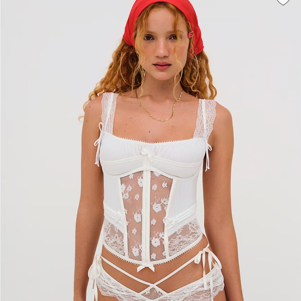 NWT for love and lemons dahlia bustier top